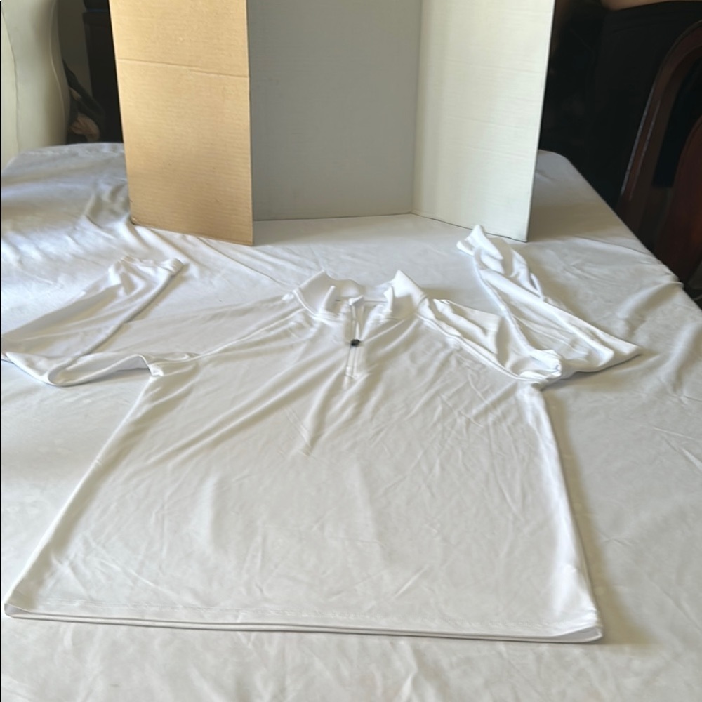 ALO Yoga White Polo Shirt